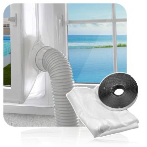 Door Seal Kit for Portable Air Conditioning Sealing Zip Hose Vent UNIVERSAL 4m