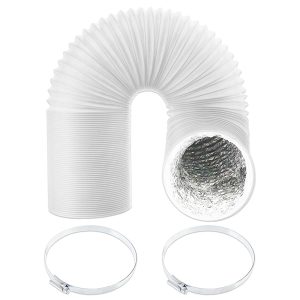 Universal Insulated Vent Hose 4" x 2.5m Flexible PVC Aluminium Foil Lined Duct Outlet Pipe + Clamp Clips