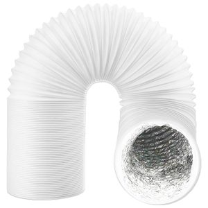 Universal HVAC Vent Hose PVC Aluminium Foil Insulated Duct Exhaust Outlet Pipe (5" x 2.5m)
