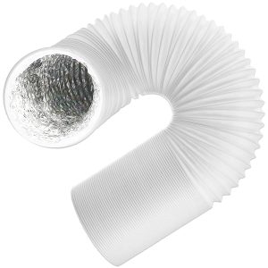 Vent Hose for Midea Air Con PVC Aluminium Foil Insulated Portable Air Conditioner Duct Outlet Pipe (5" x 2.5m)
