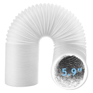 Vent Hose for Midea Air Conditioner 5.9" 3m Aluminium Foil Insulated AC Pipe