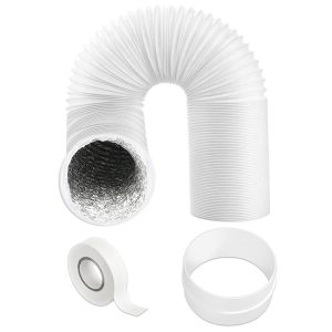 Vent Hose Outlet Pipe Extension Kit for Delonghi Fits Pinguino Air Conditioner HEat Insulated Aluminium Foil Lined PVC AC Duct (6m, 5" / 125mm)