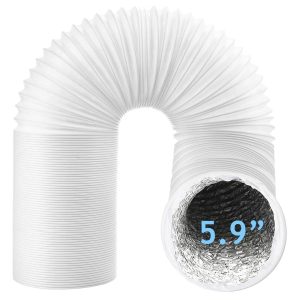 Vent Hose for Zanussi Air Conditioner 5.9" 6m Aluminium Foil Insulated AC Pipe